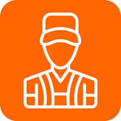 Vector Design Park Attendant Icon Style
