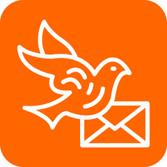 Vector Design Pigeon Post Icon Style
