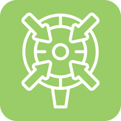 Vector Design Blue Zone Icon Style