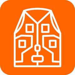 Vector Design Body Armor Icon Style