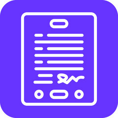 Vector Design Digital Contract Icon Style