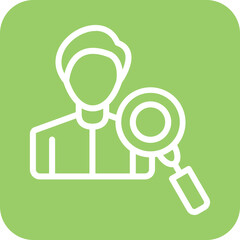 Vector Design Employee Search Icon Style