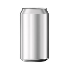 330 ml aluminum beverage, drink, soda can isolated on transparent background.