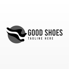 Shoe logo design concept. Shoes logo template. Man fashion logo design template