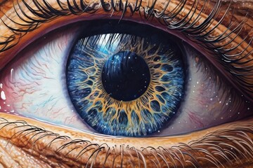 Mesmerizing Eyes: Reflecting the Universe's Secrets and Sparkling with Wisdom and Mystery, generative AI