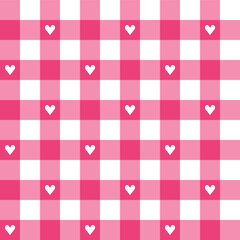 Pink plaid pattern background. plaid pattern background. plaid background. Seamless pattern. for backdrop, decoration, gift wrapping, gingham tablecloth, blanket, tartan, fashion fabric print.