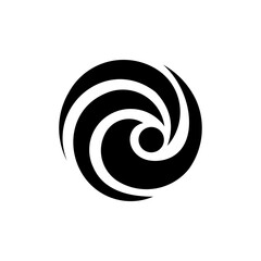 black and white swirl