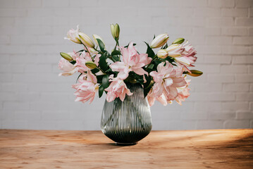 decorative flowers in a vase