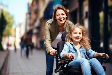 Recovery through love: disabled child and mother's urban journey, text space