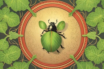 Lucky Charms: Delightful Whispers of Cheerful Ladybugs Landing on Clover Leaves with Polka-Dotted Wings Bringing Good Luck, generative AI