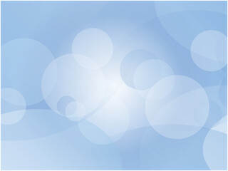 ライトカラーの幻想的な水玉模様の抽象背景_ブルー