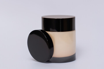 cosmetic branding concept  cream bottle, beautiful cosmetic packaging product and blank space for text or for mockup