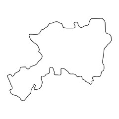 Dhamar governorate, administrative division of the country of Yemen. Vector illustration.