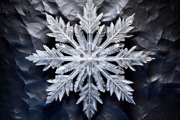 Wintry Sky Delights: Intricate Snowflakes Descending with Frozen Elegance, Nature's Delicate Artistry Unveiled, generative AI