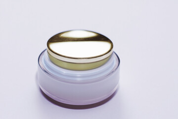 cosmetic branding concept  cream bottle, beautiful cosmetic packaging product and blank space for text or for mockup