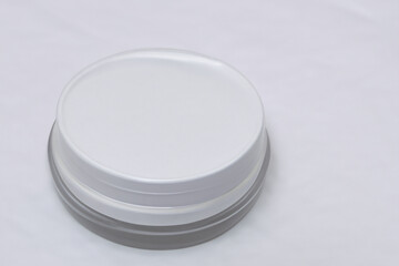 cosmetic branding concept  cream bottle, beautiful cosmetic packaging product and blank space for text or for mockup
