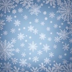Background with snowflakes – Card for winter season – Generative AI