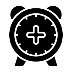 24 hours glyph icon