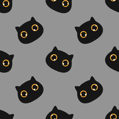 Pattern Cat Gray BG