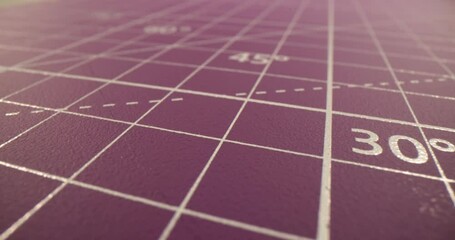 Graph paper background with red lines and degrees. Construction engineering drawing paper concept