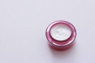 cosmetic branding concept  cream bottle, beautiful cosmetic packaging product and blank space for text or for mockup