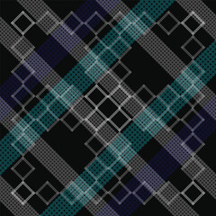 Square pattern of scottish tartan plaid background vector