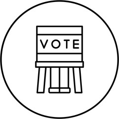 Voting Booth Icon