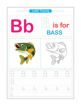 Uppercase and Lowercase. Cute children. Colorful ABC alphabet tracing. Practice worksheet for kids. Learning English vocabulary and handwriting. Letter Trace. Vector illustration
