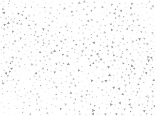 Festive Silver Triangular Confetti