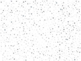 Festive Silver Triangular Confetti