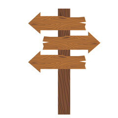 Direction Wood Board