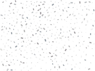 Sparkle Rectangular Silver Confetti