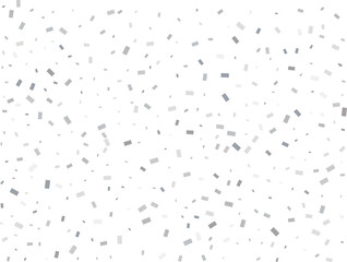 Sparkle Rectangular Silver Confetti