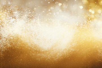 Shiny Festive Golden Luxury Glitter Background
