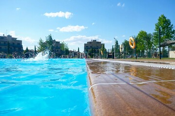 swimming pool seen from the water