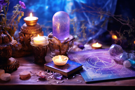 A cosmic oracle channeling cosmic wisdom to an observer, love Generative AI