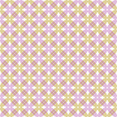 Seamless geometric abstract vector pattern whith rhombuses. Geometric red and golden modern ornament. Seamless modern background