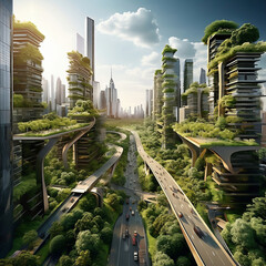 Urban Oasis: Blending Skyscrapers and Nature in the Climate-Conscious Cityscape