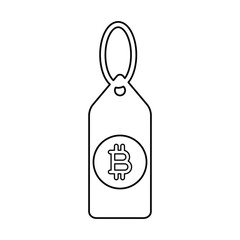 Bitcoin Price Tag Icon