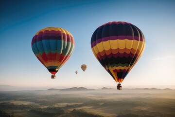 Naklejka premium hot air balloon in the sky