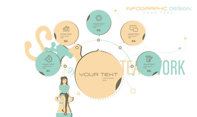 Infographic 5 Steps Modern Mind map diagram with Icons, vector infographic. stock illustration
Infographic, Chart, Map, Number 5, Business Strategy