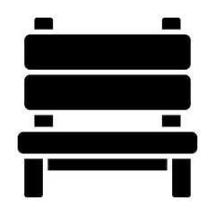 bench glyph icon