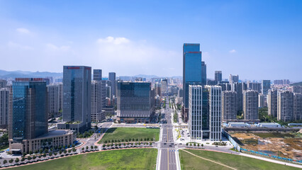 Aerospace Qingdao West Coast New District City panoramic large format