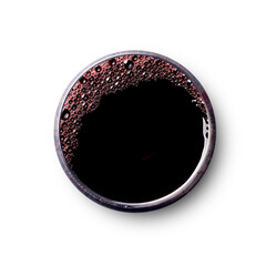 Red wine glass. Isolated on transparent