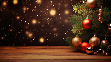 Fototapeta na wymiar Christmas decorations on the holiday tree.