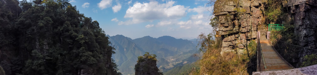 pano view of a beautiful moutains