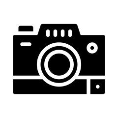 photo camera glyph icon