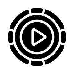 play glyph icon