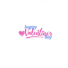 Valentines day icon. Valentines day lettermark for background.
