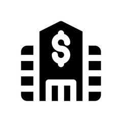 bank glyph icon